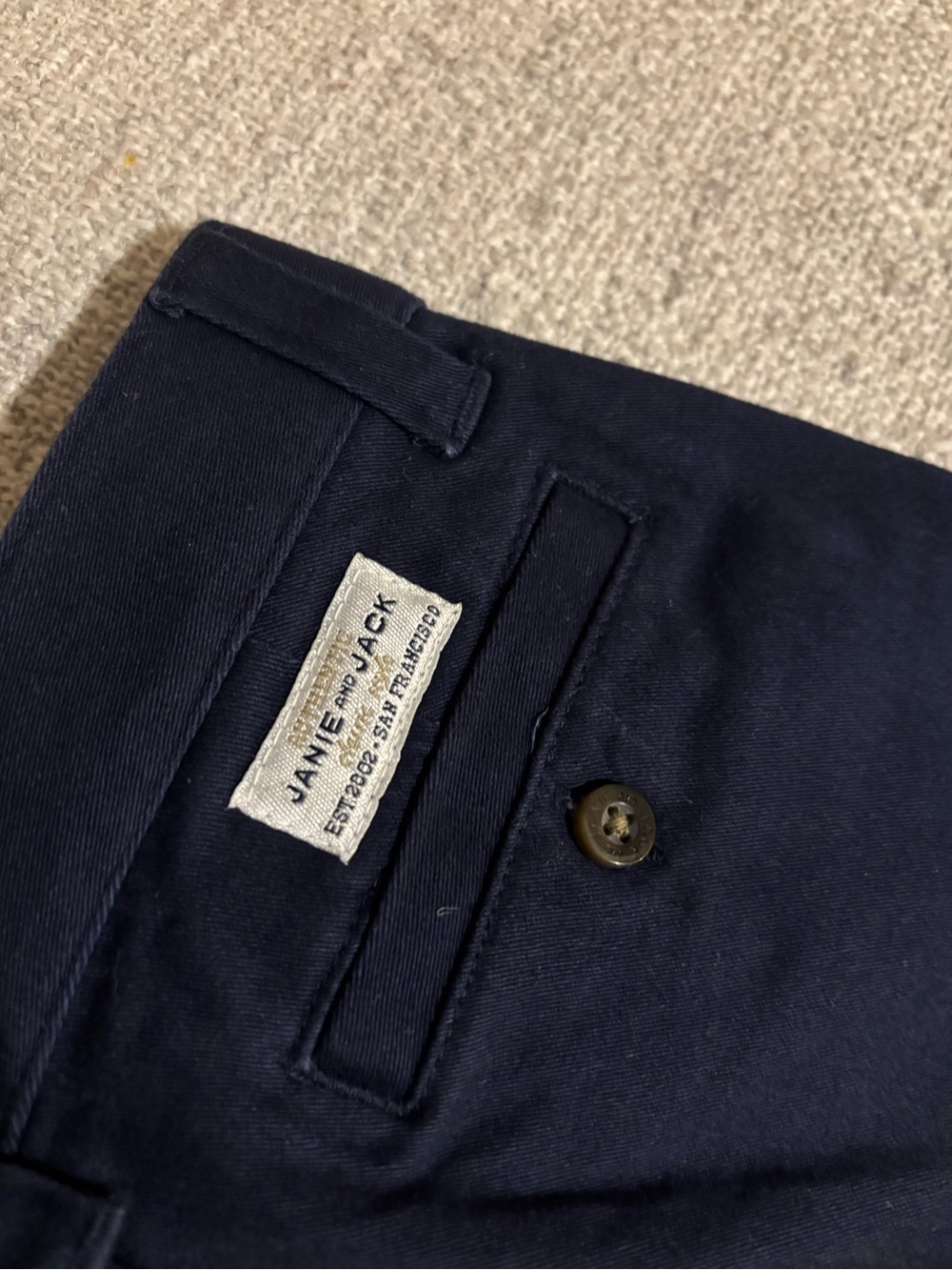 NWT Janie & Jack Navy Pants - Picture 5 of 7